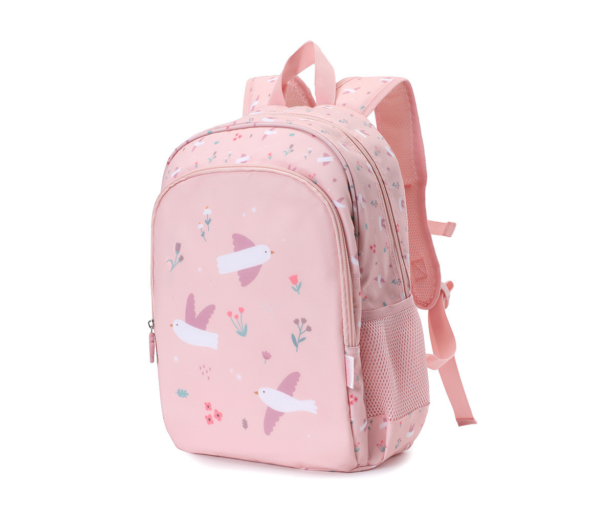 Mochila Mediana Blossom Birds + Llavero Personalizable - Imagen 6
