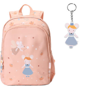 Mochila Mediana Mouse Fairies + Llavero Personalizable