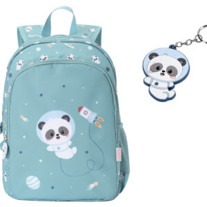 Mochila Mediana Pandas in Space + Llavero Personalizable