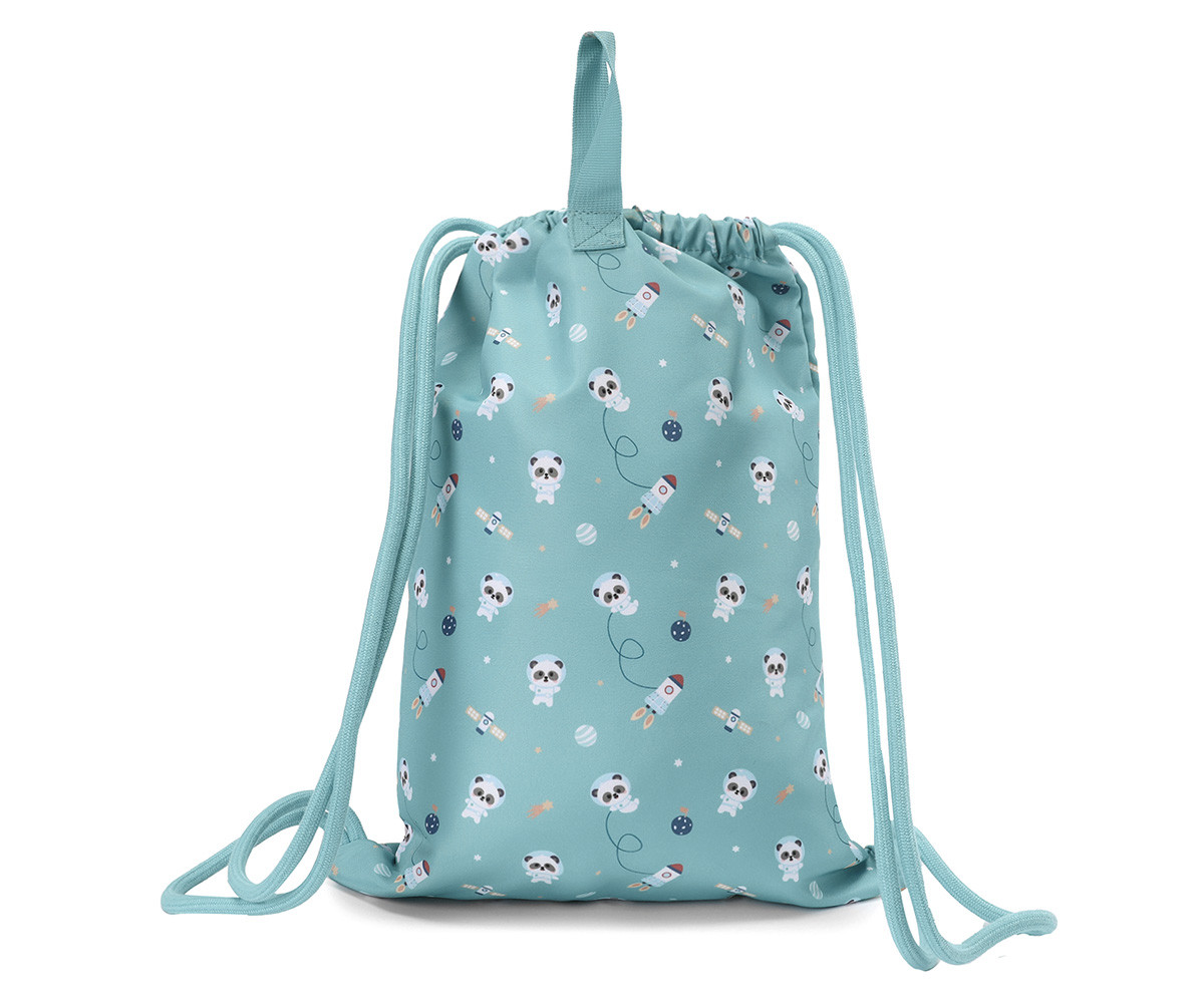 Mochila Saco Impermeable Pandas in Space Personalizable - Imagen 2