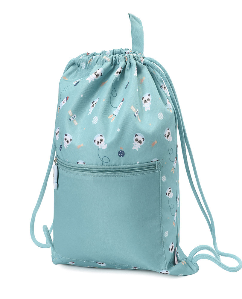 Mochila Saco Impermeable Pandas in Space Personalizable - Imagen 4