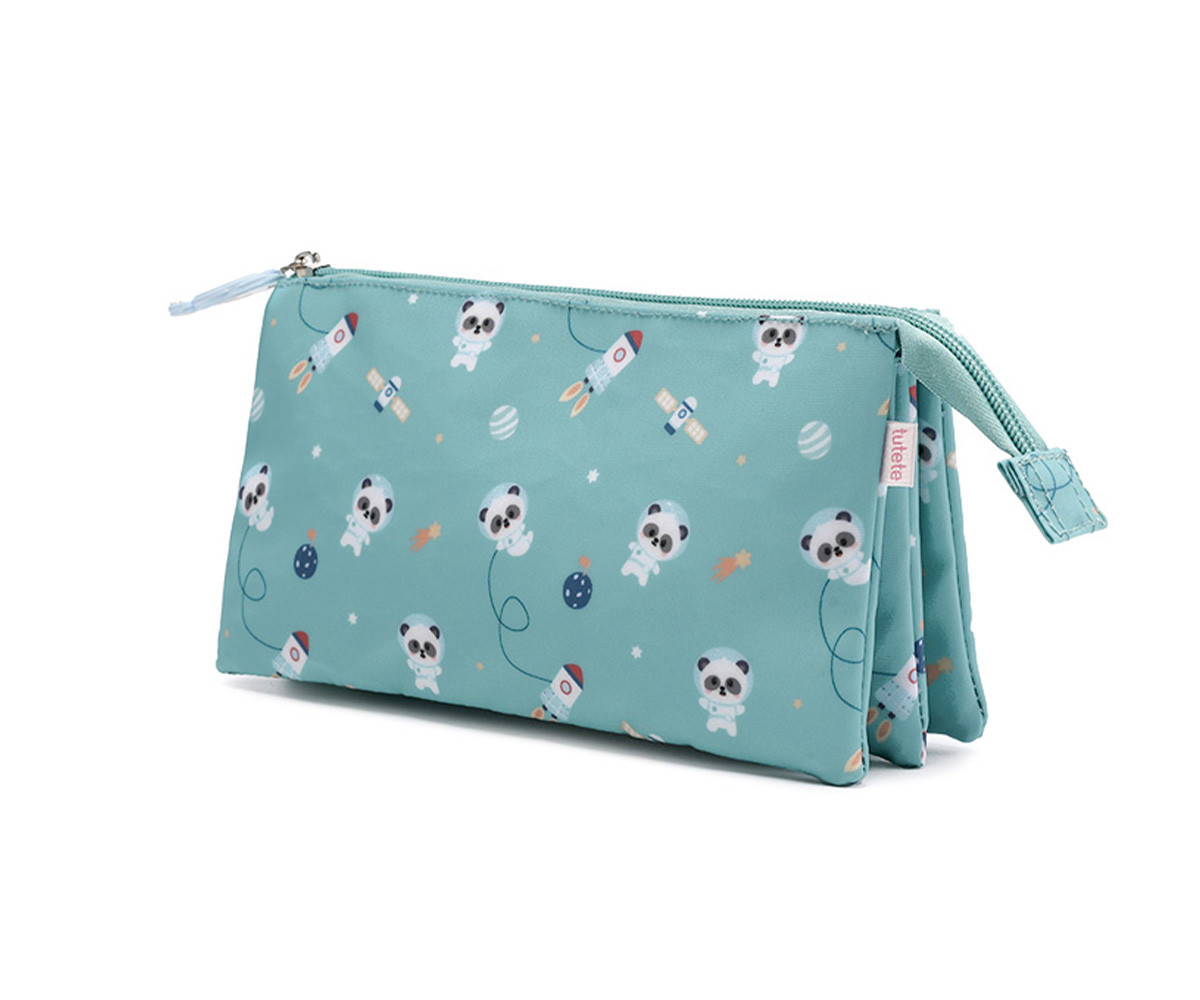 Estuche 3 Compartimentos Pandas in Space Personalizable - Imagen 4