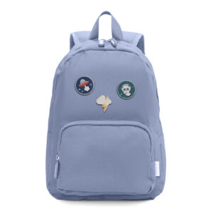 Mochila Solid Color Marine + 6 Parches Autoadhesivos Space