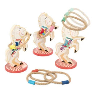 Juego de Lanzamiento de Anillos de Caballos