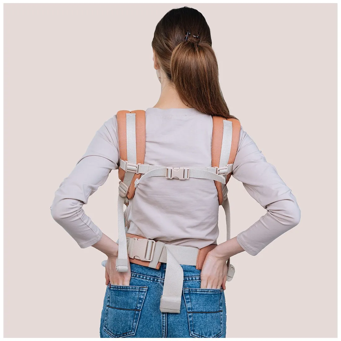 Mochila Portabebés Primo Love&Carry Apricot - Imagen 3