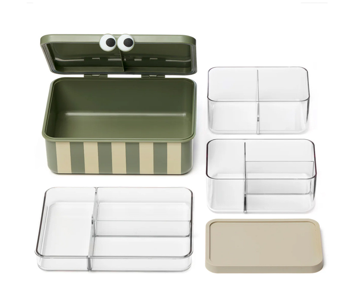 Caja de Almuerzo con 3 Bandejas Extraíbles Green - Imagen 3