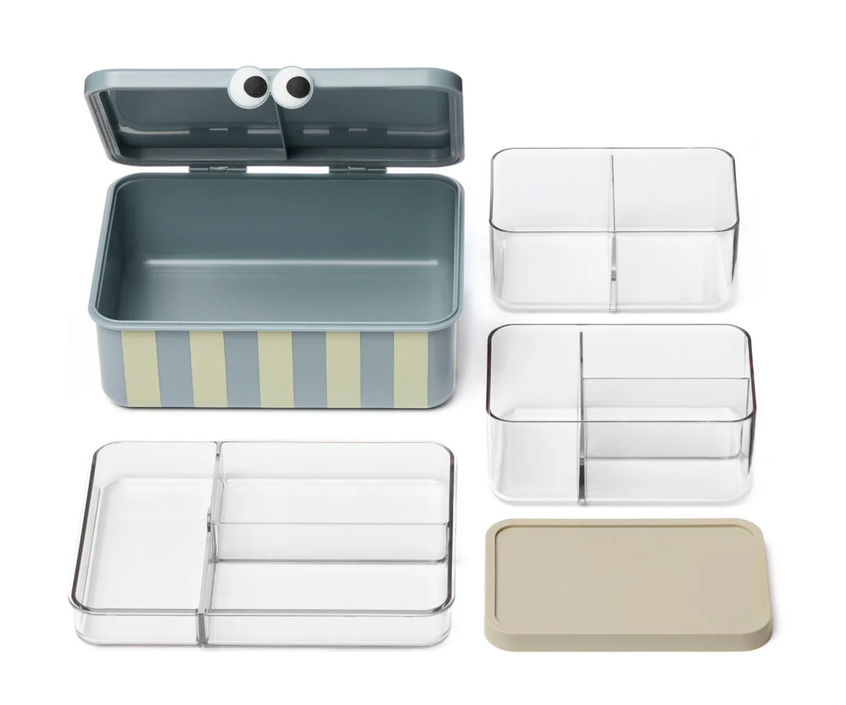 Caja de Almuerzo con 3 Bandejas Extraíbles Blue - Imagen 3