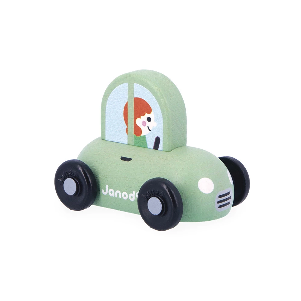 Coche de Madera Verde Ciudad - Cross Roads