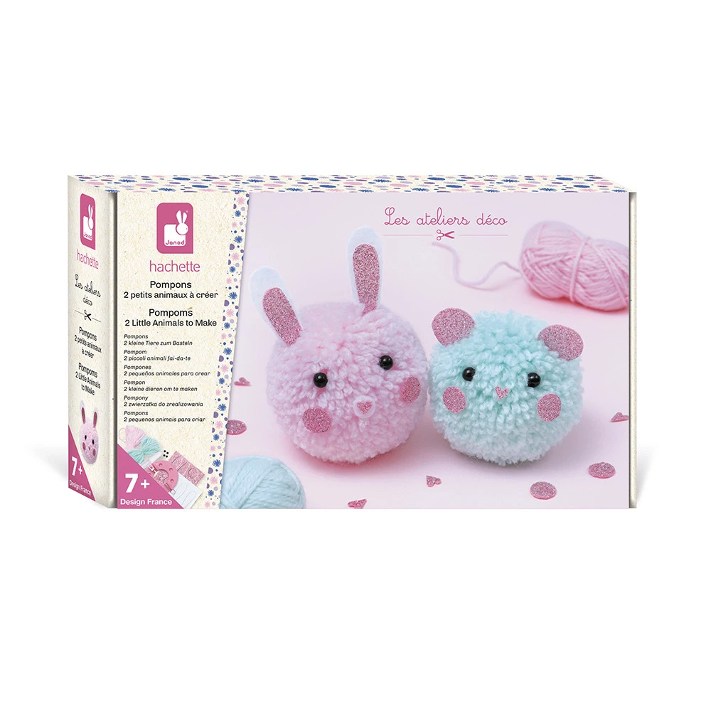 Kit Creativo - 2 Pompones de Animales para Crear - Imagen 6